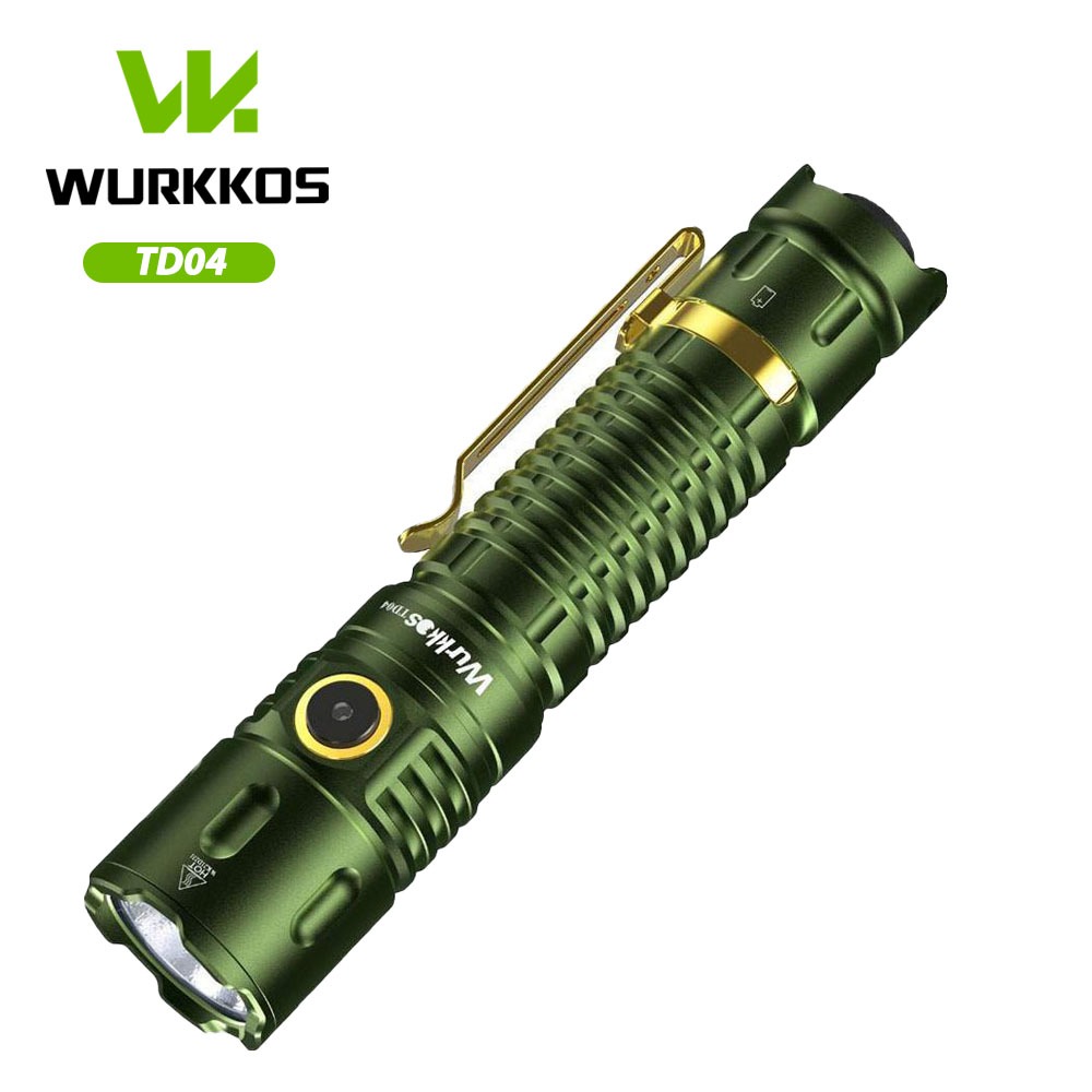 Wurkkos TD04 3000lm two mode Dual button 21700 battery rechargeable 295 ...