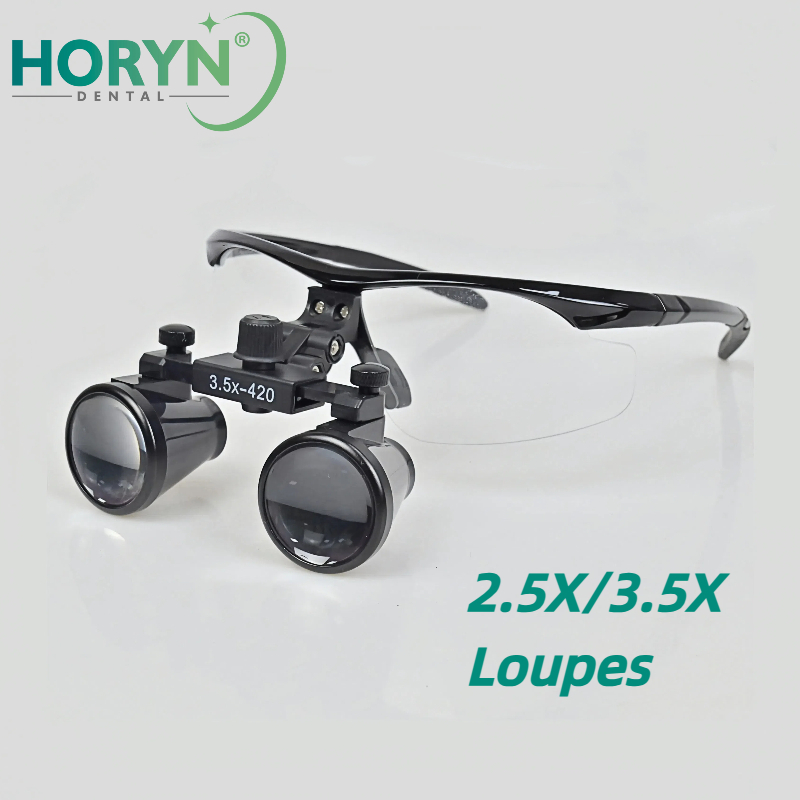 3.5X/2.5X Magnification Binocular Dental Loupe Binocular Magnifier Work ...