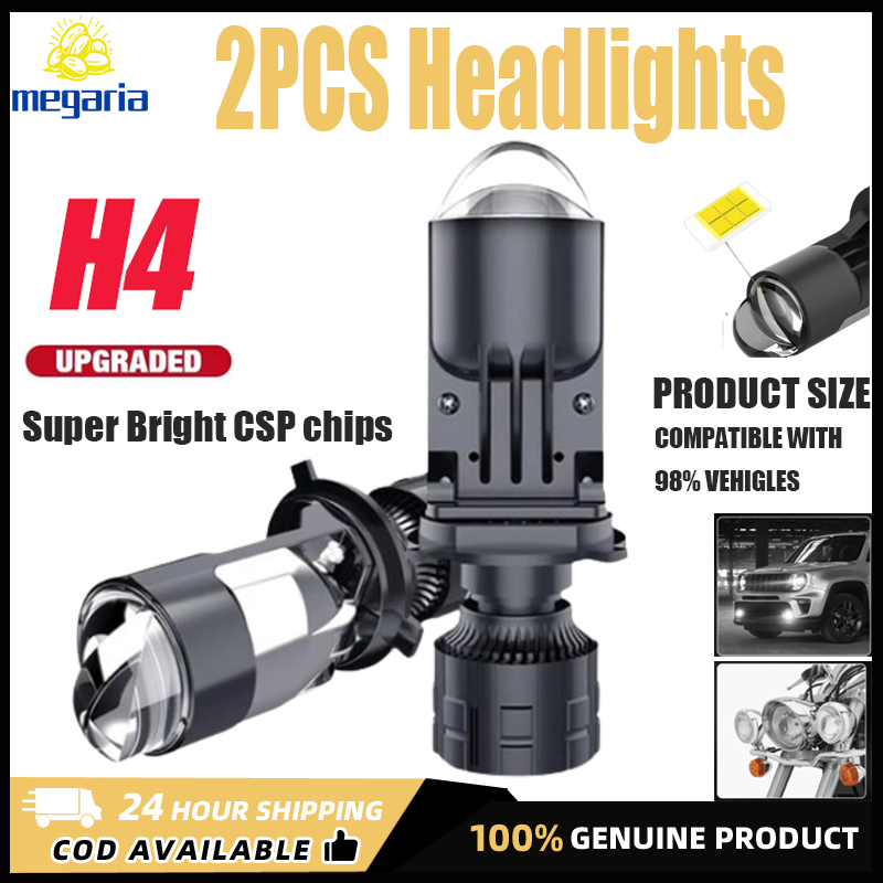 LHD H4 9003 Mini Bi-LED Projector Lens Bulb High Low Headlight Fog LAMP
