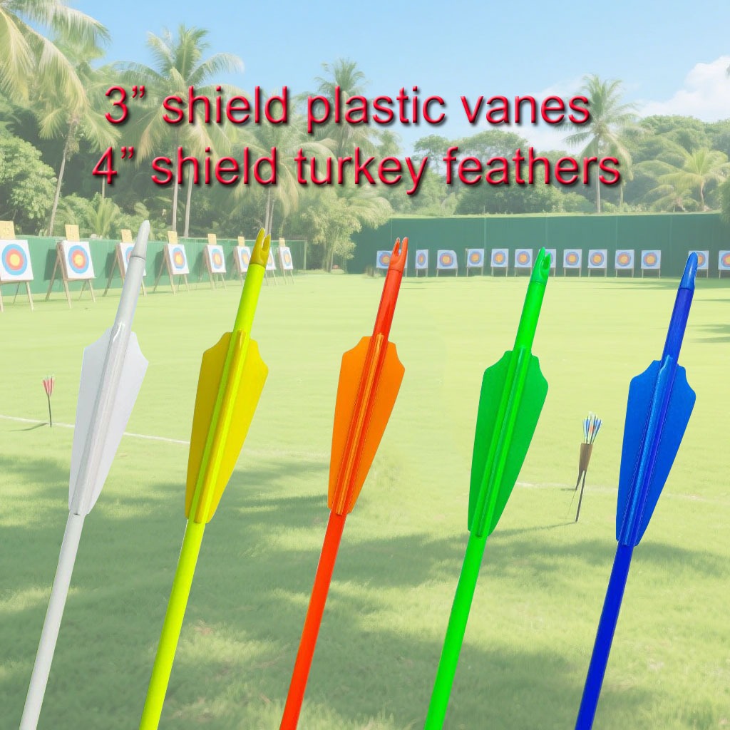 Archery ID 6.2mm 100% Carbon Arrows Colorful Shaft For Outdoor Sporting ...