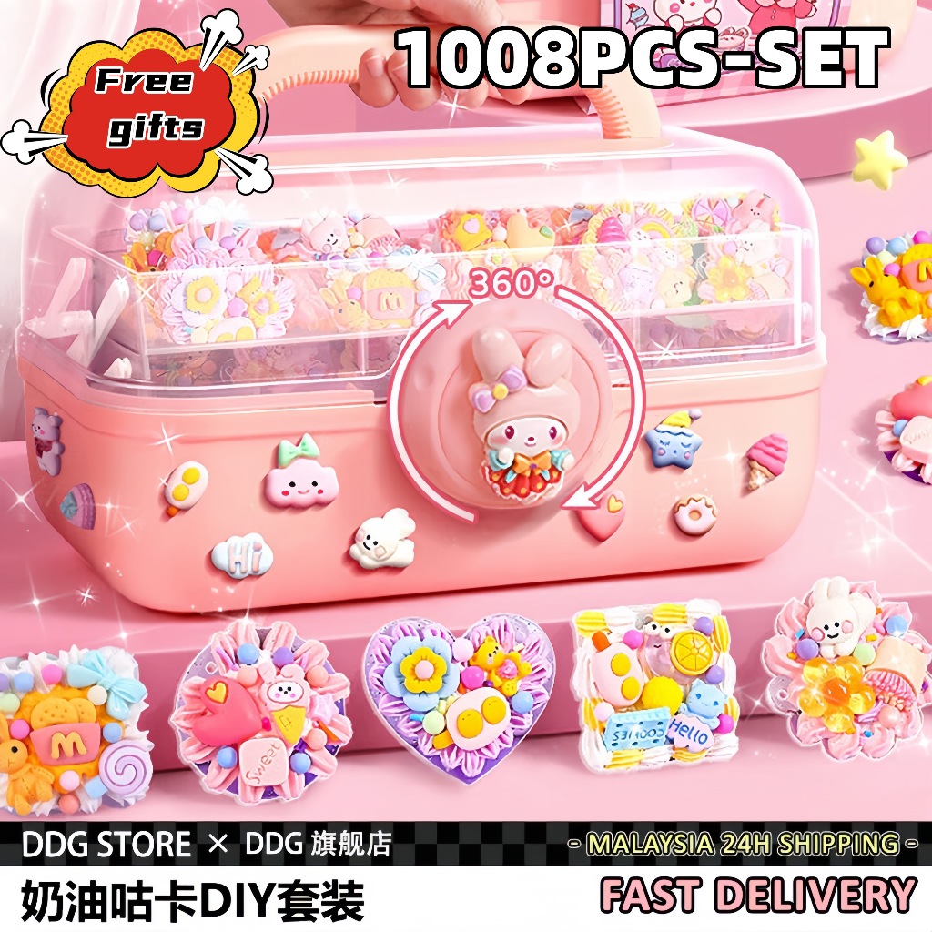 READY STOCK 1008PCS Guka Set Guka Sticker Material Package Keychain Set ...
