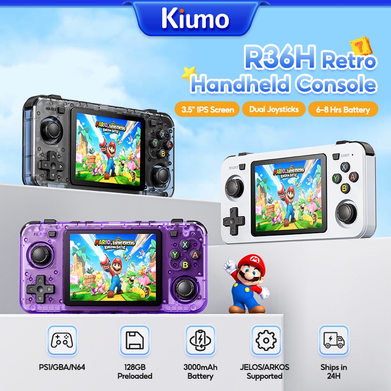【FREE Gift】R36H Game Console R36S 21000+ Original Game Gameboy 128GB ...
