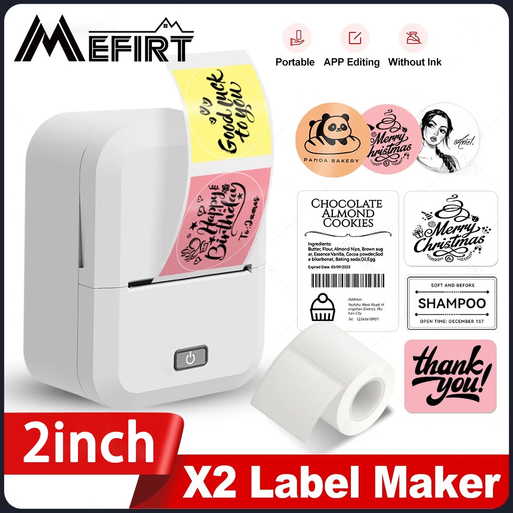 Inkless Portable Label Printer X2 Wireless Bluetooth Thermal Label ...