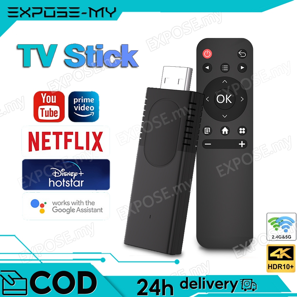 EXPOSE M98 VIDEO STICK Wi-Fi 4K HDR Android TV Stick Unlock Google ...