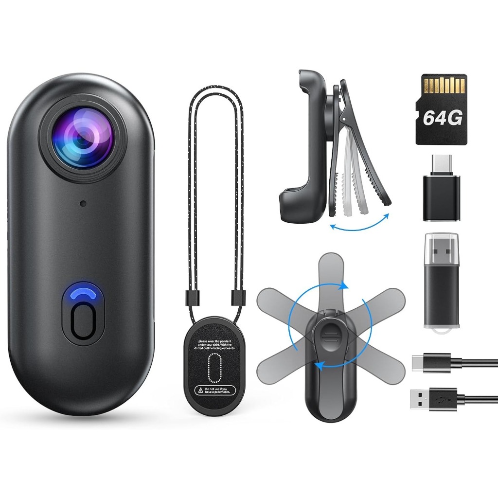 BOBLOV W4 4K Mini Body Camera | 64/128/256G | Waterproof Case ...