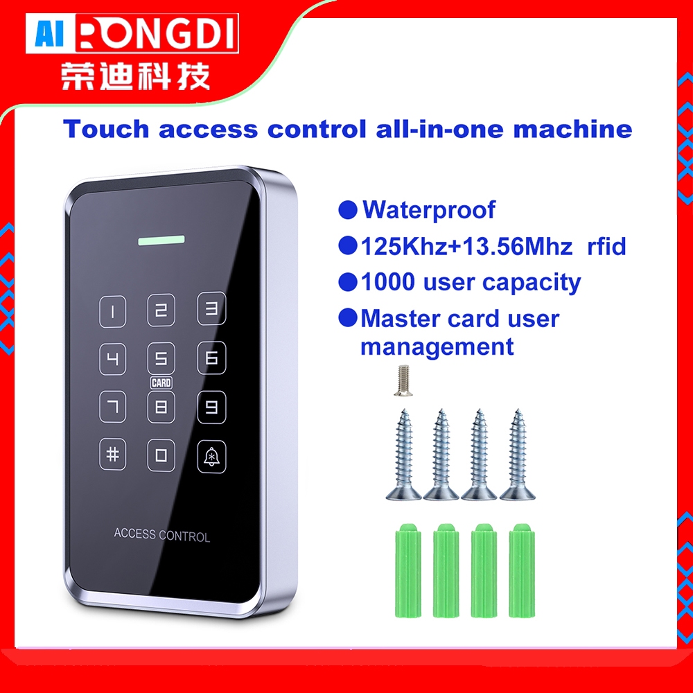 NFC RFID Card Access Control Keypad Large Waterproof Backlight Touch ...