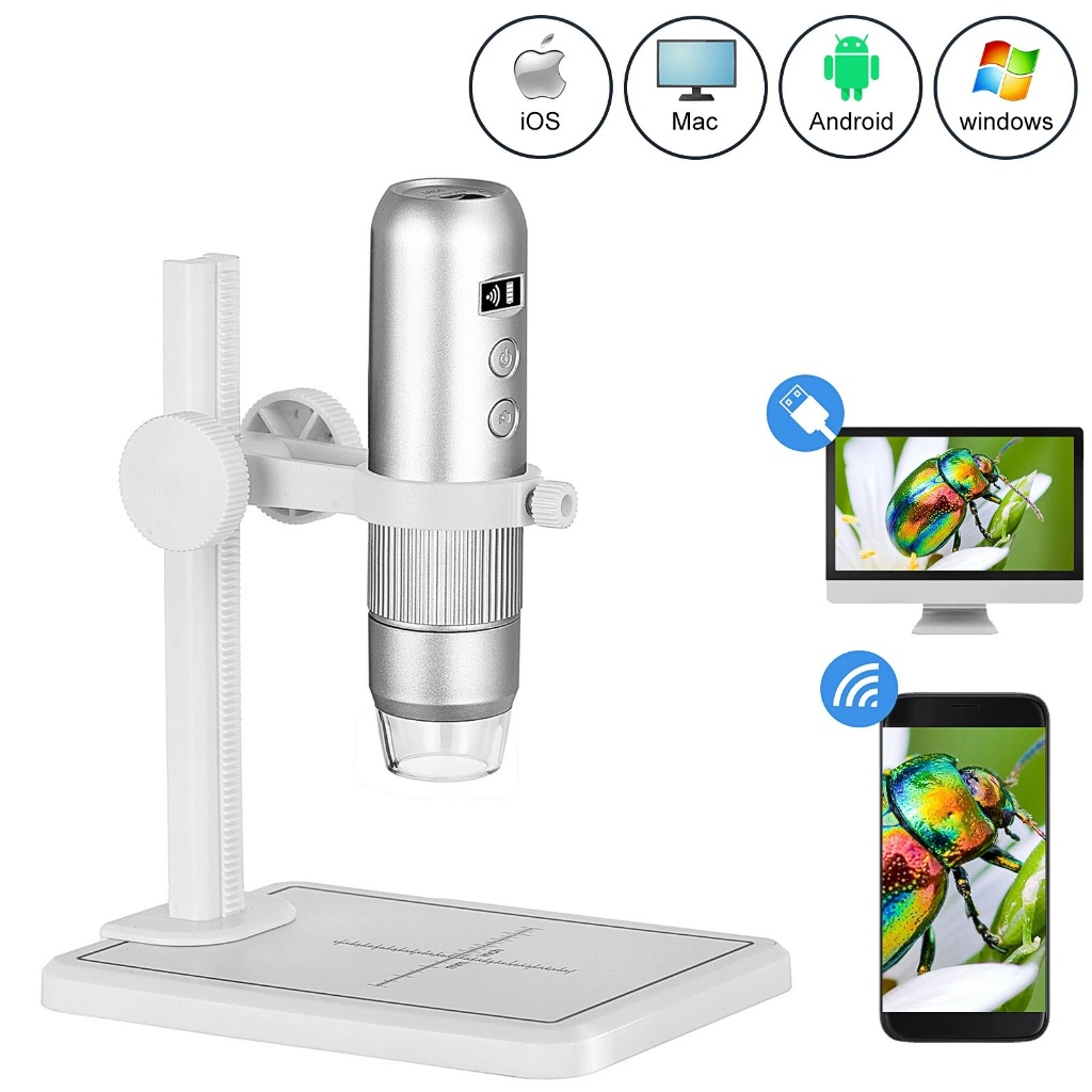 Wireless Handheld Digital Microscope 1000X Portable USB WiFi ...