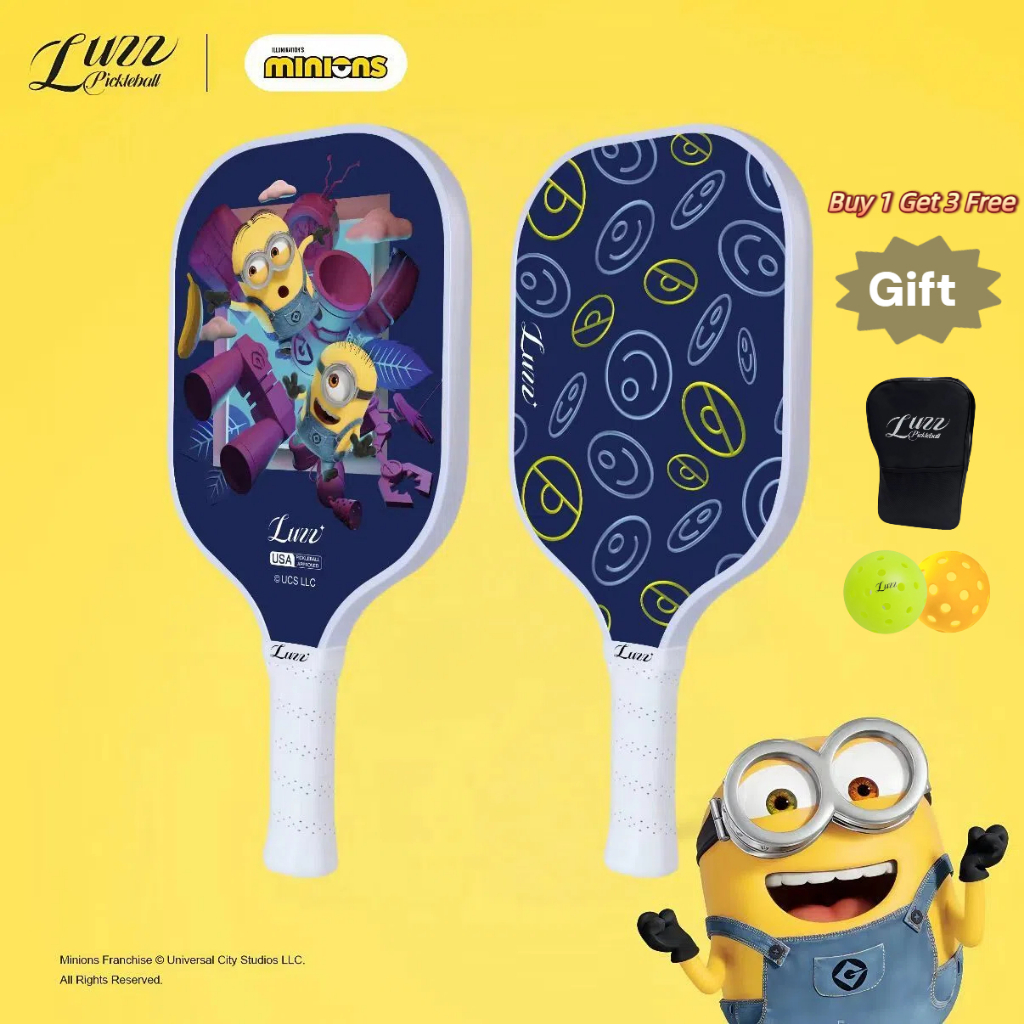 Luzz Pickleball Paddle Minions Checker Champ Original Paddle (16mm ...