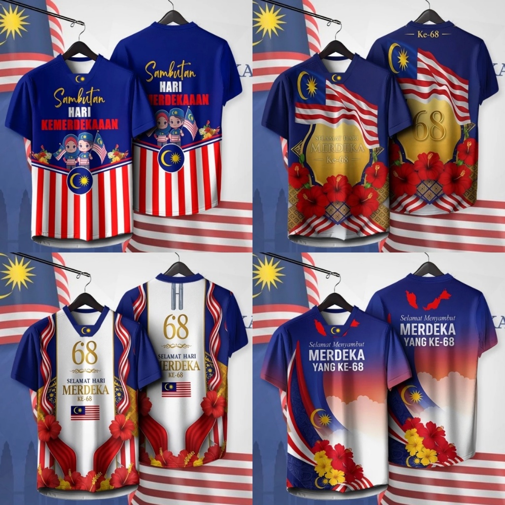 2025 Malaysia Independence Day Merdeka Jersey Viral Unisex 68th ...