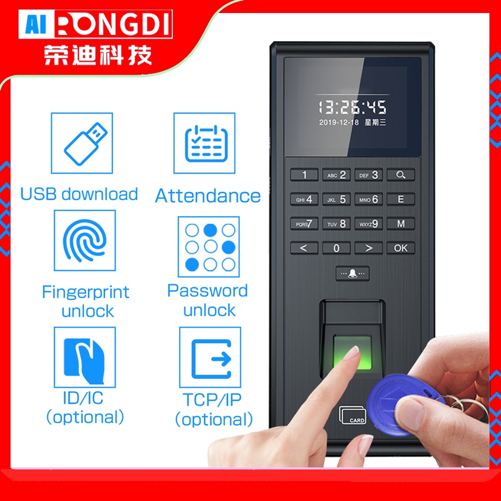Biometric Fingerprint RFID Time Attendance Access Control System USB ...