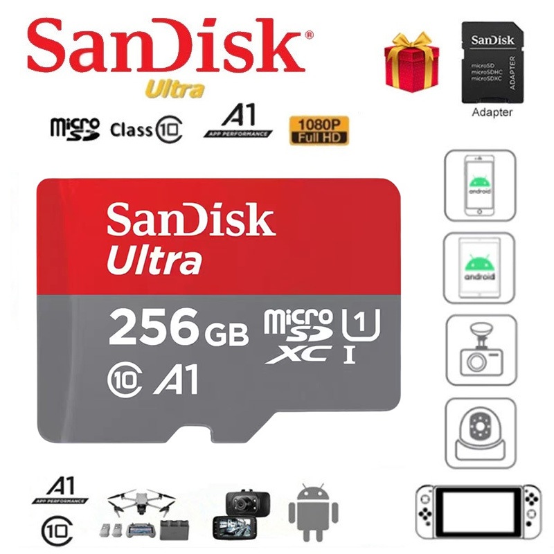 Cartao de Memoria Sandisk Ultra Microsdxc Uhs-I Card With Adapter