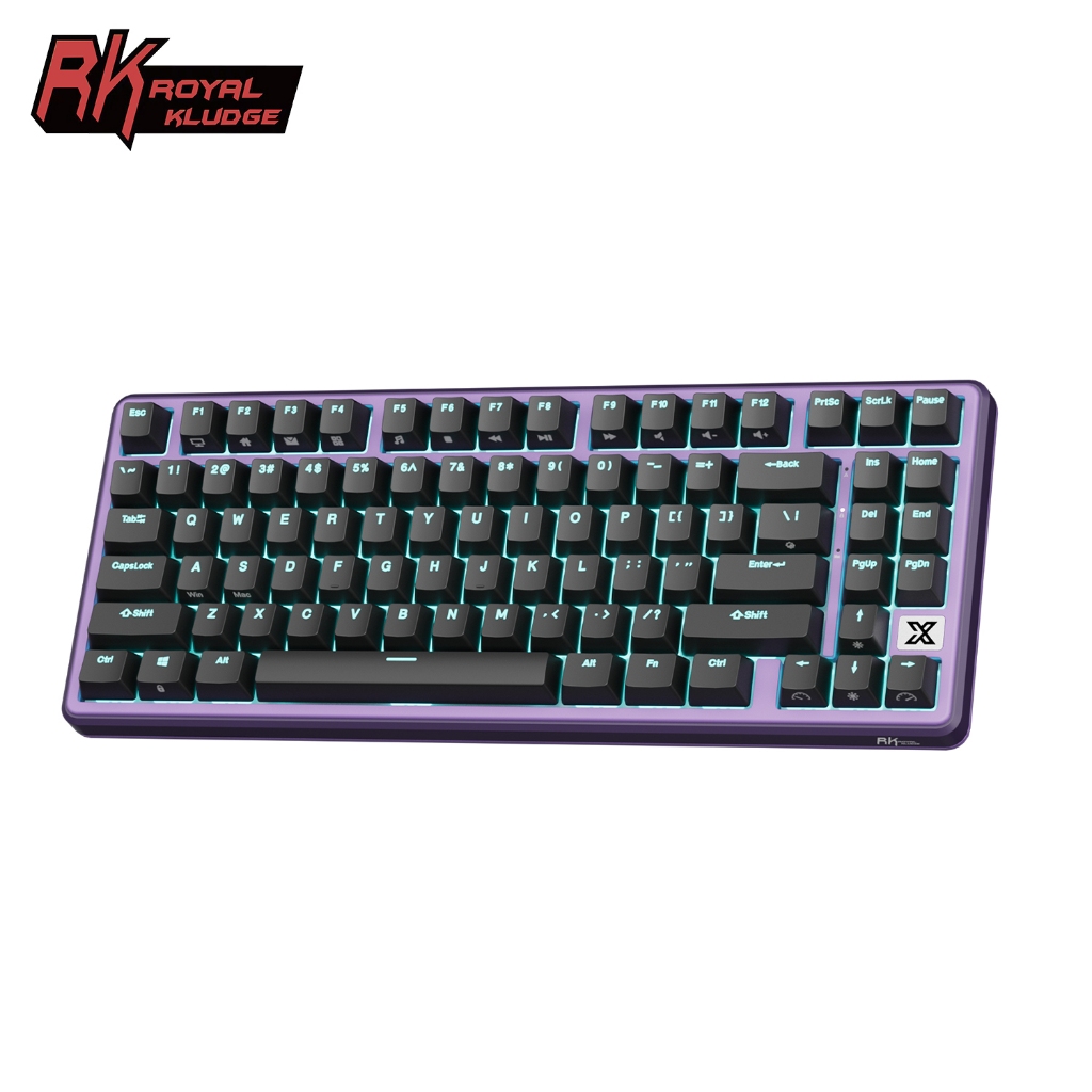 Royal Kludge RK X87 Blackberry Mousse 88 Key 80% With Gasket Wired ...