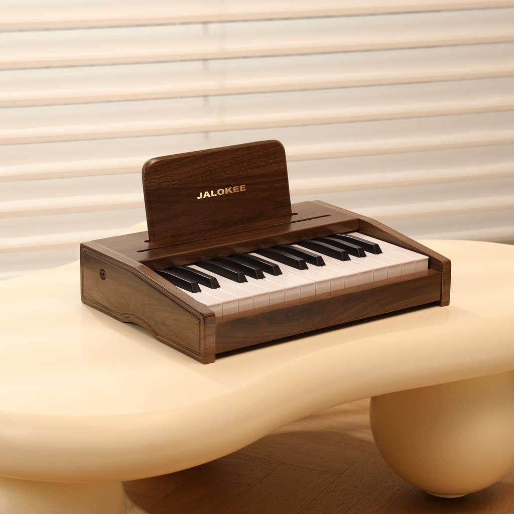 JALOKEE Kids Piano Keyboard 25 Keys Wooden Digital Piano for Toddlers 1+  Years, Educational Musical Instrument Toy for Girls Boys