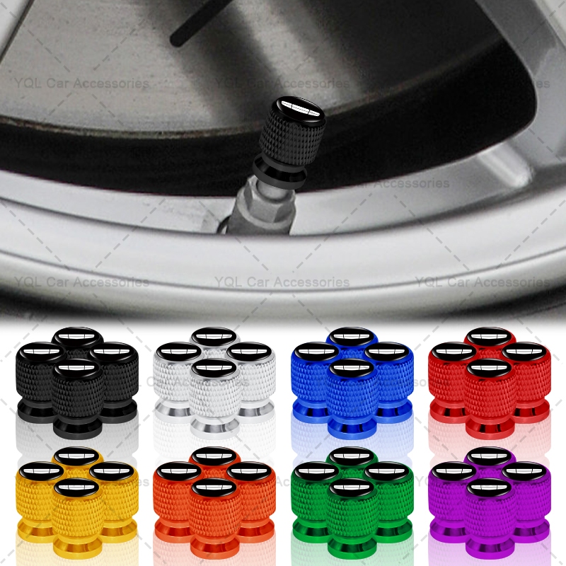 4pcs Car Tire Anti-leak Cap Threaded Car Wheel Tyre Stem Cover for ...