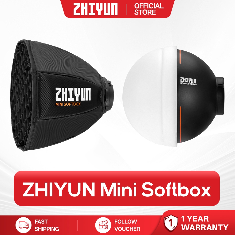 ZHIYUN Mini Softbox, Video Light Dome Diffuser For G60 / X100 / X60 ...