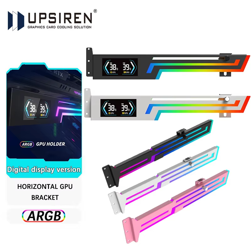 UPSIREN Digital version ARGB 5V 3PIN graphics card bracket adjustable ...