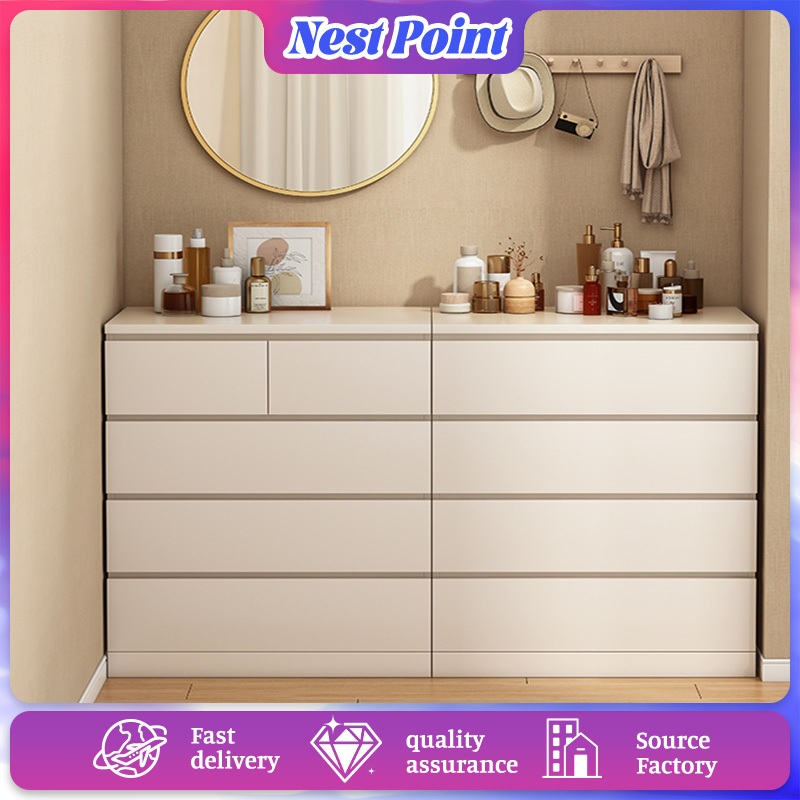 Loker Chest Drawer Chest of drawers home bedroom storage cabinets 3/4/5 ...