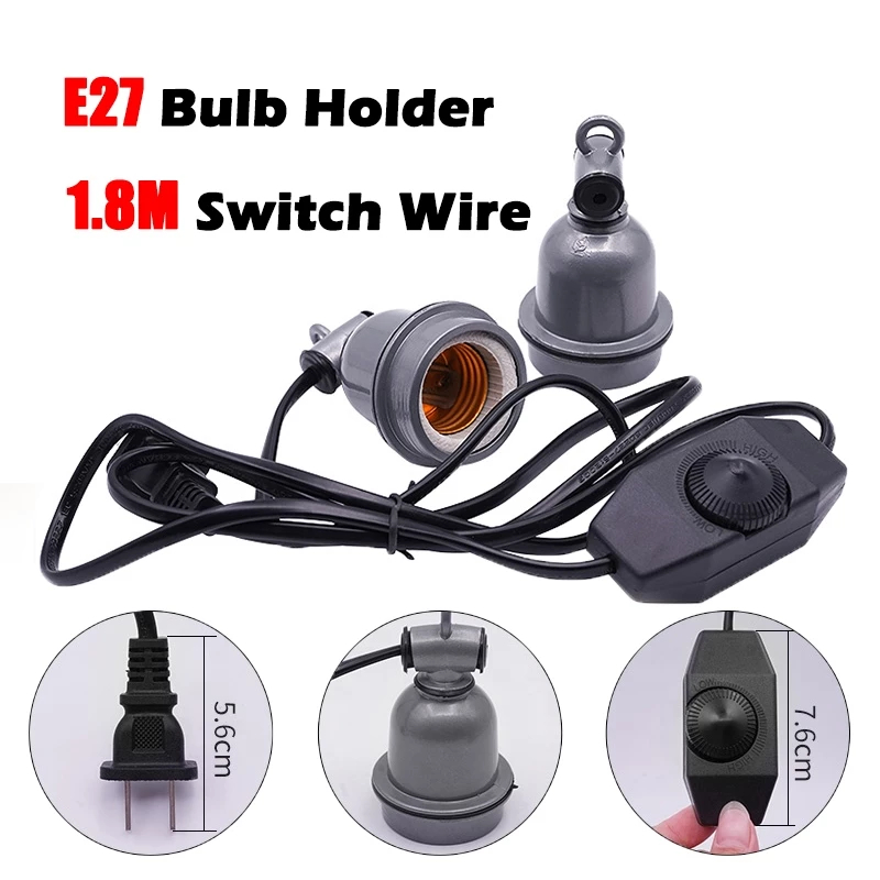 E27 Screw ceramic porcelain socket Bulb holder for reptile pet heat ...