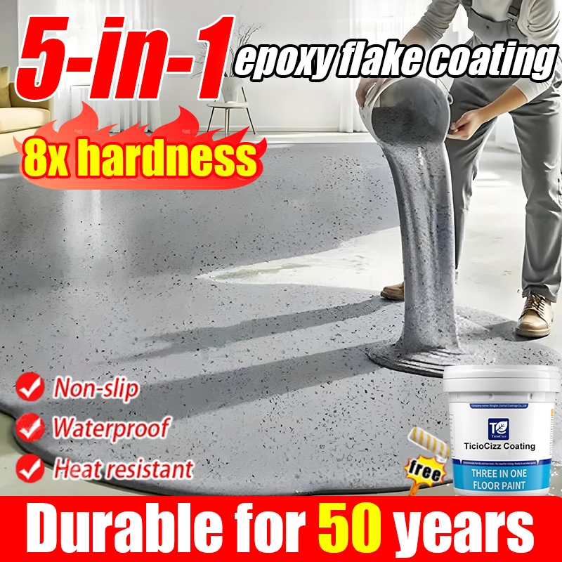 5 in 1 epoxy flake coating epoxy floor coating tile coating Wear ...