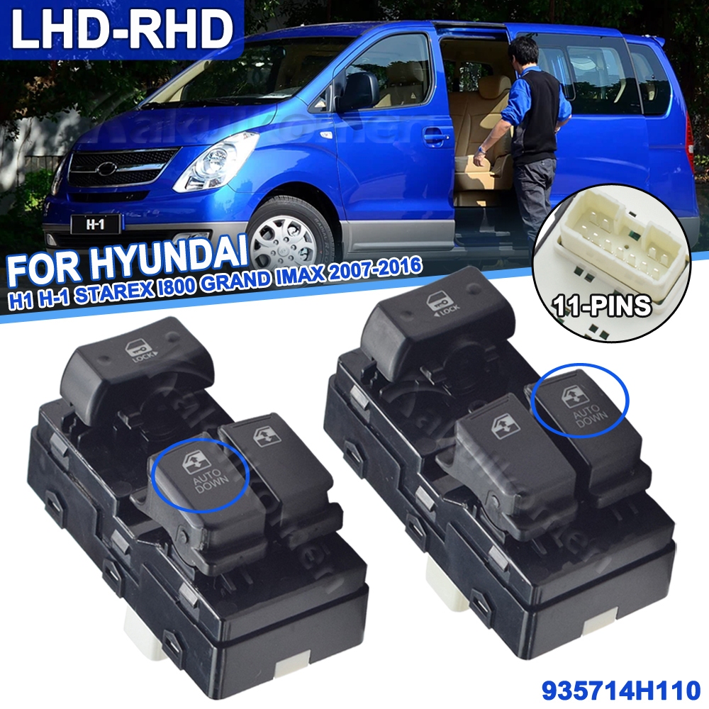 Interruttore Alzacristalli Elettrici Per Hyundai H1 Starex I800 Grand IMax 2007-2016 - Ricambio 93571-4H110