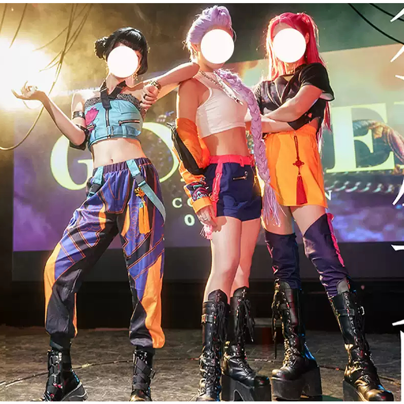 KPop Rumi Yellow Jacket Style Costume Set for Girls