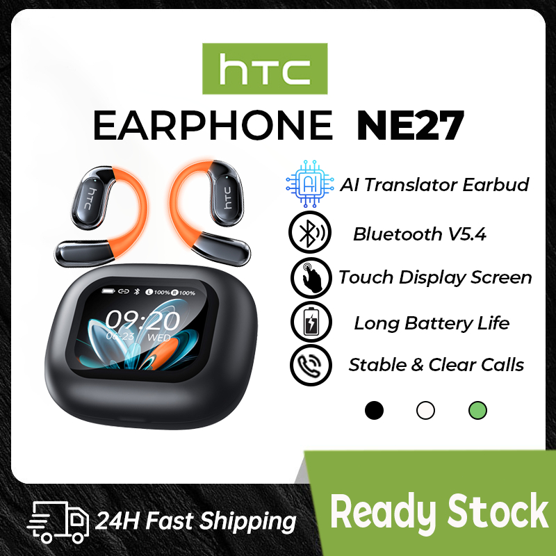 HTC NE27 AI Translator Earbud Wireless Bluetooth Earphone 134 Languages ...