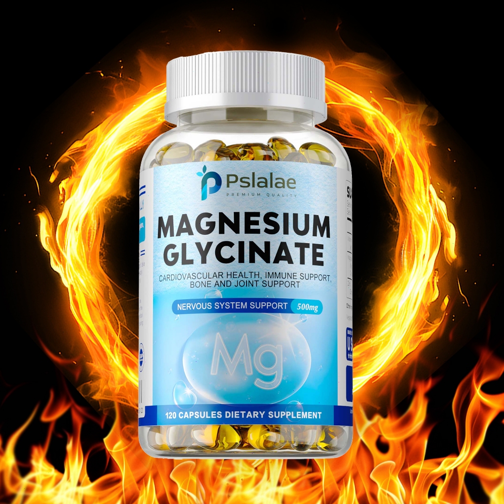Magnesium Lysine Glycinate | 120 Chelated Veggie Capsules | High ...