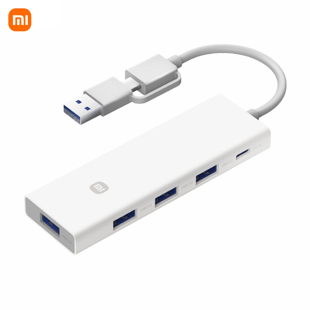 Xiaomi 4-in-1 Dual-Head USB Hub USB-A + USB-C Dual-Heads High-Speed USB ...