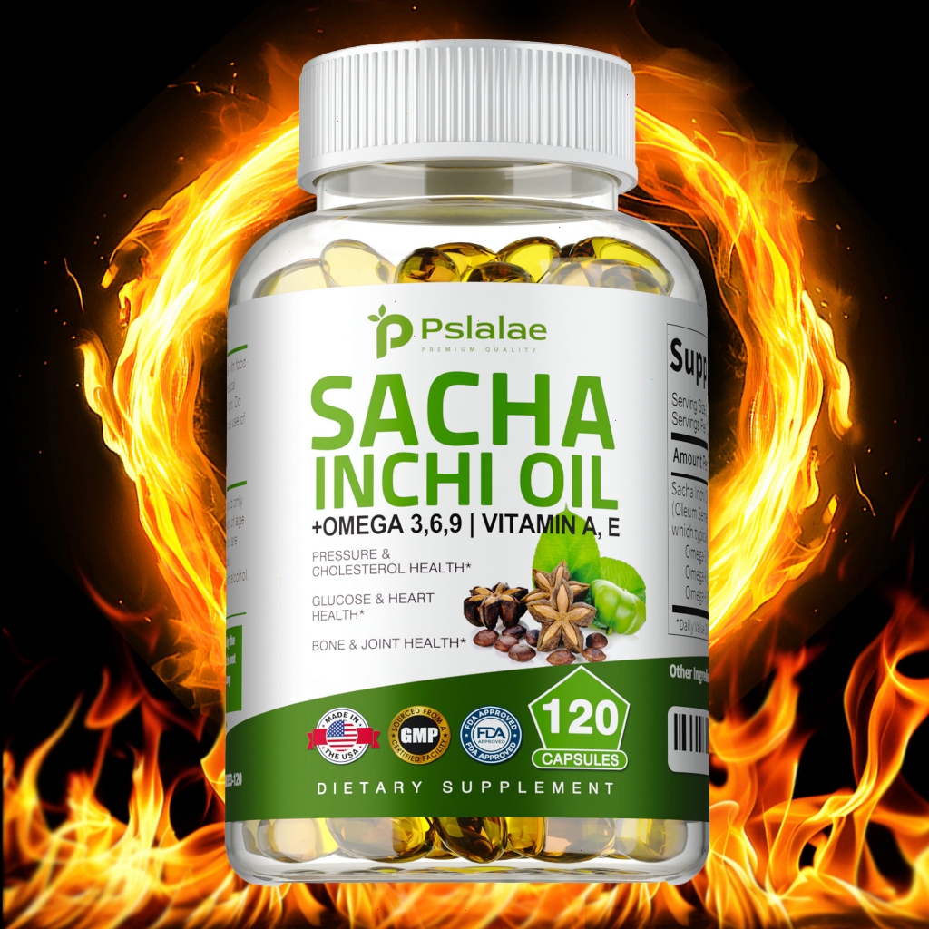 Inca Inchi Oil 550mg Supplement - Omega 3 6 9 Vitamins A E DHA EPA ...