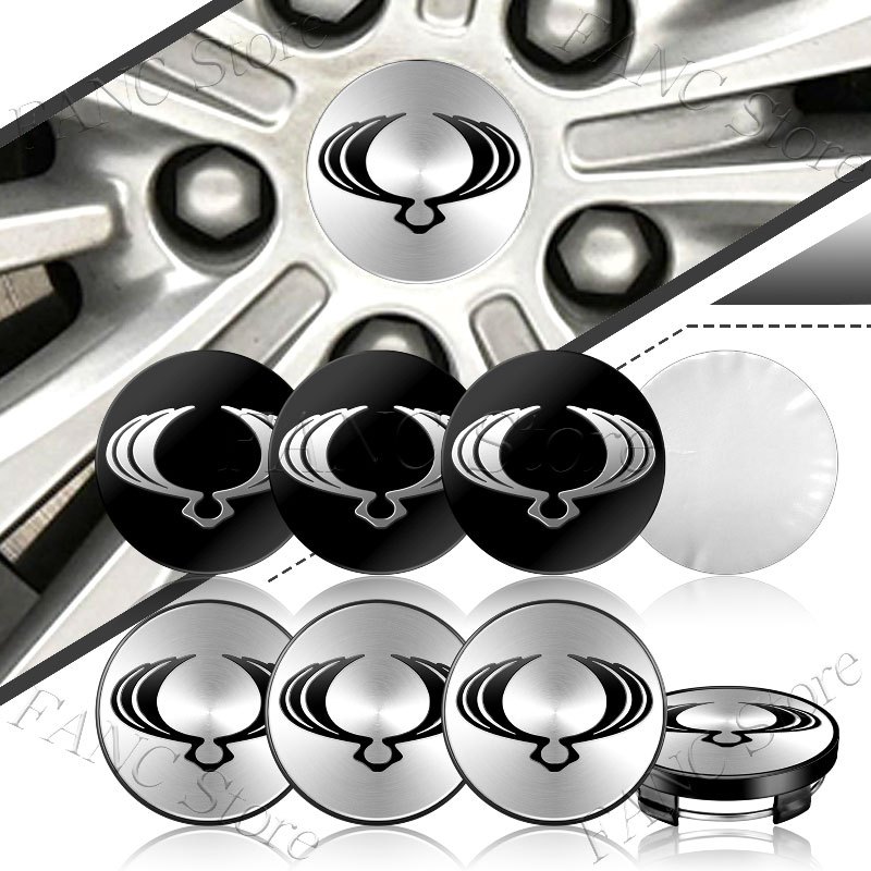 4Pcs 56mm Logo Car Wheel Center Hub Cap Rim refit dust-proof Badge ...