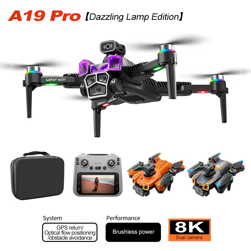 A19pro brushless screen control drone high-definition aerial ...