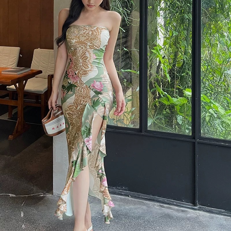 Plus Size Mint Green Bodycon Midi Dress - Women's Formal Nightwear | Shopee  Malaysia