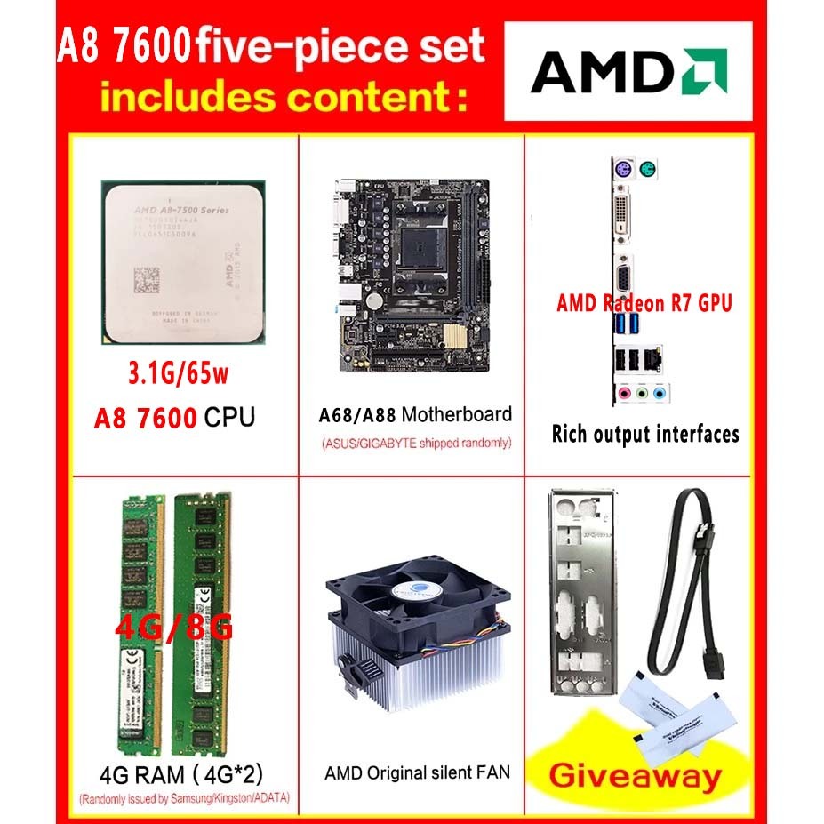 A8 7600 Amd A8 Processor Compatible Motherboard Gigabyte A8 7600