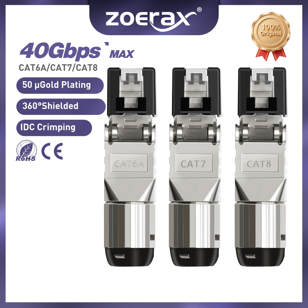 Zoerax Reusable Tool-Free RJ45 Connectors | Shopee Malaysia