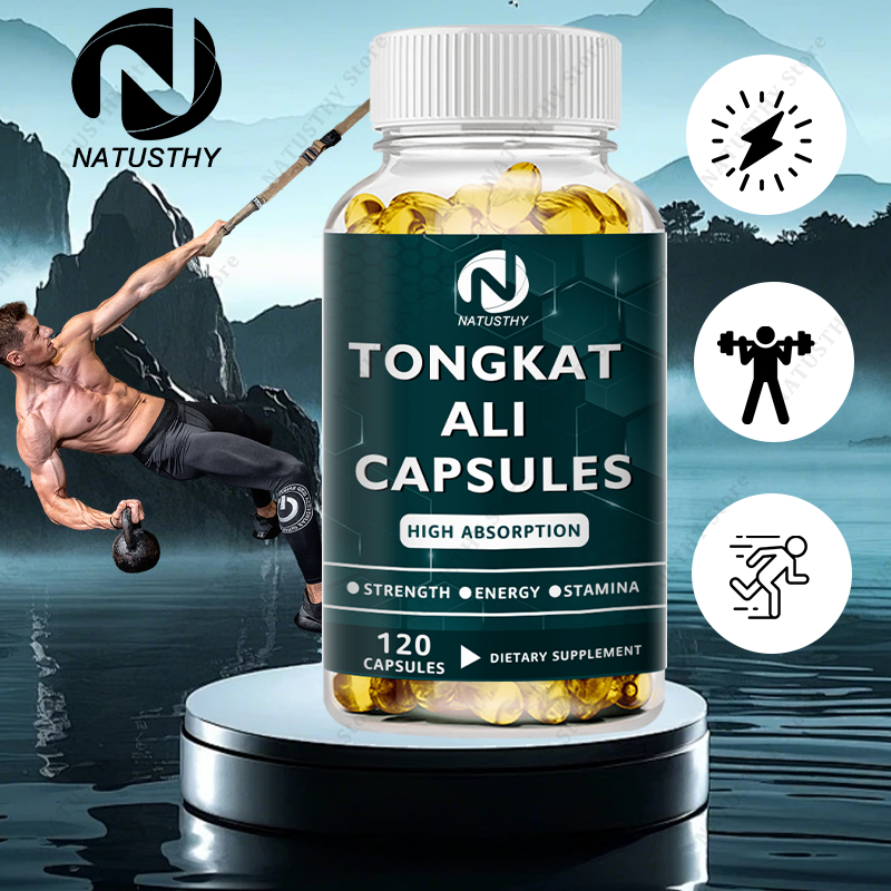 Tongkat Ali Capsules with Ashwagandha support men, Strength, Energy ...