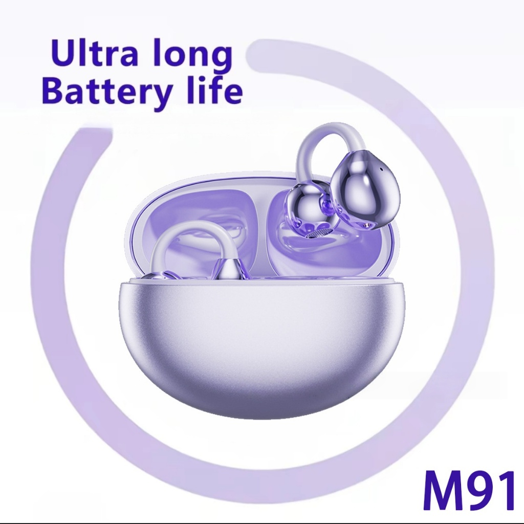 BH-M91 Bluetooth Wireless Headset With Boom Mic – 24hr Battery, Mute Button, Foldable – Over-Ear