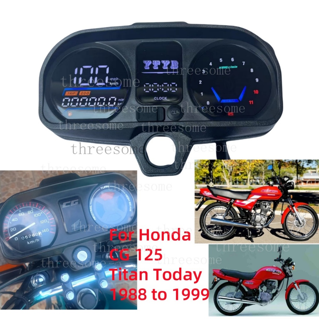 Digital Speedometer For Honda CG Today Titan 125 1988-1999 LED Meter ...