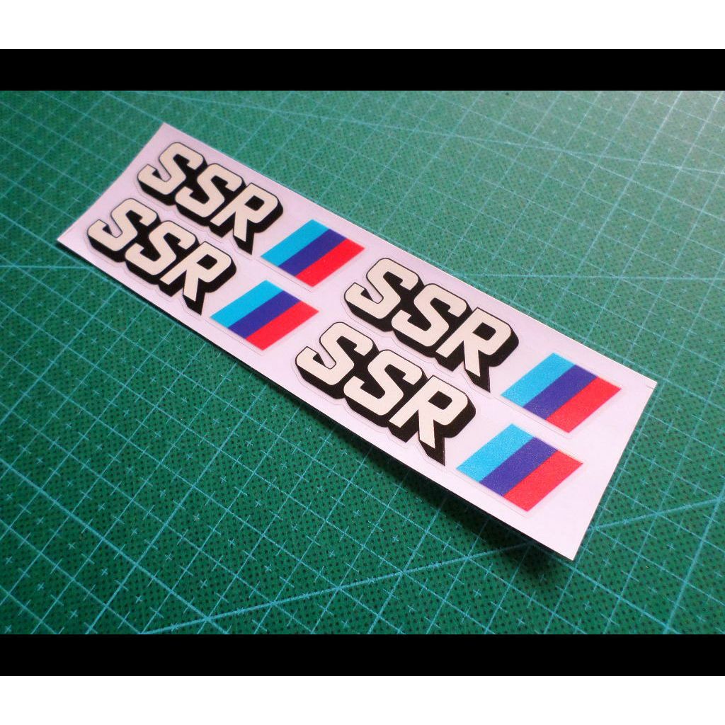 SSR Wheel Frame Sticker JDM Racing Sticker SSR Sticker 4pcs | Shopee ...