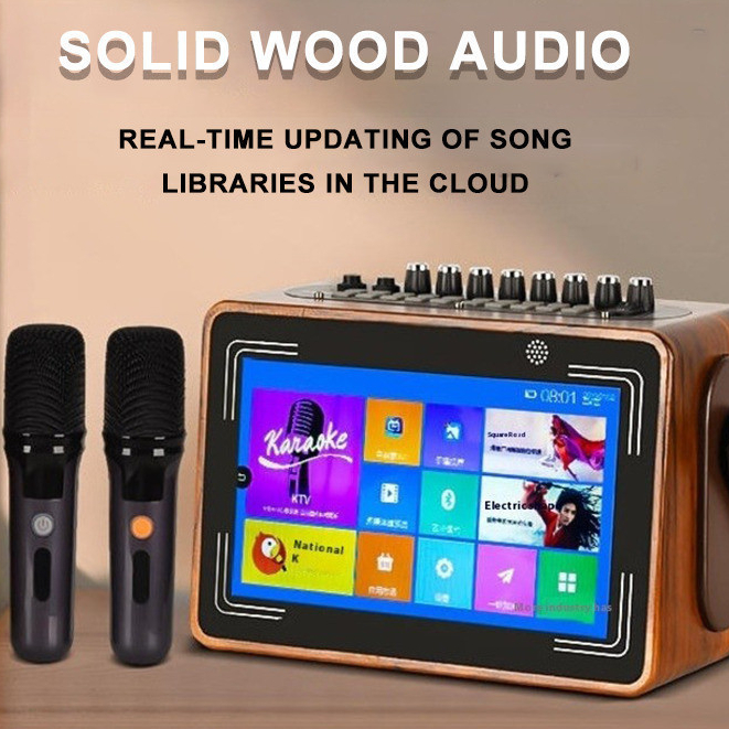 NEW Karaoke Set Portable Mobile Home Audio Display Screen Speaker ...