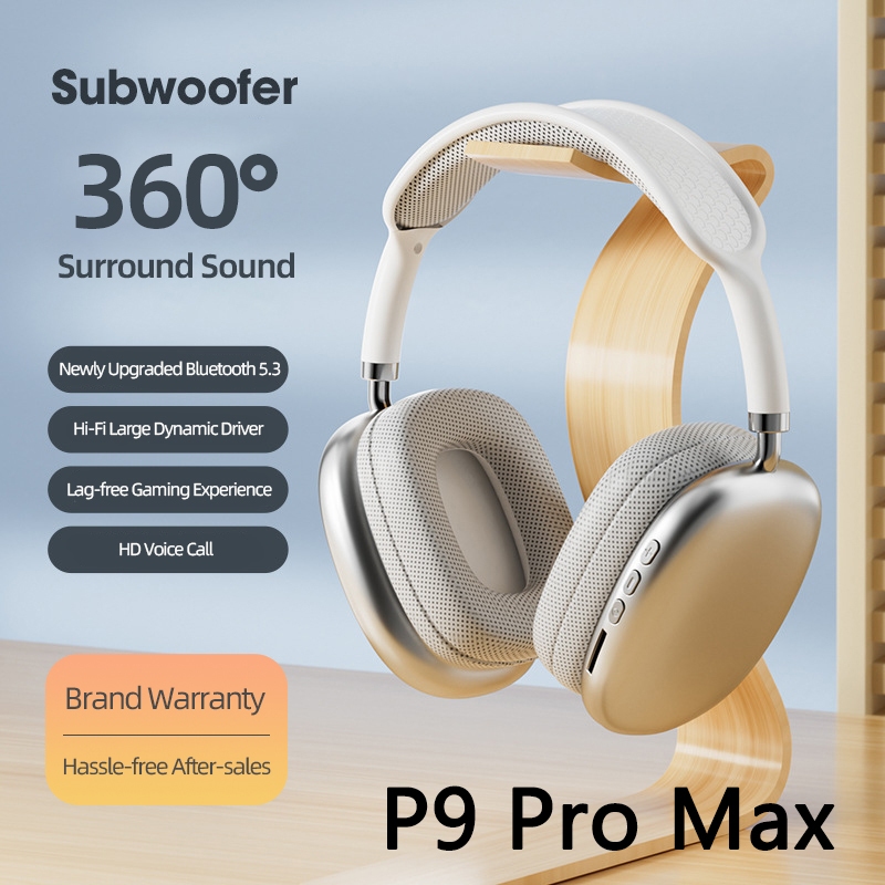 P9 Pro Max Wireless Bluetooth Earphones Head Mounted Noise Cancelling ...