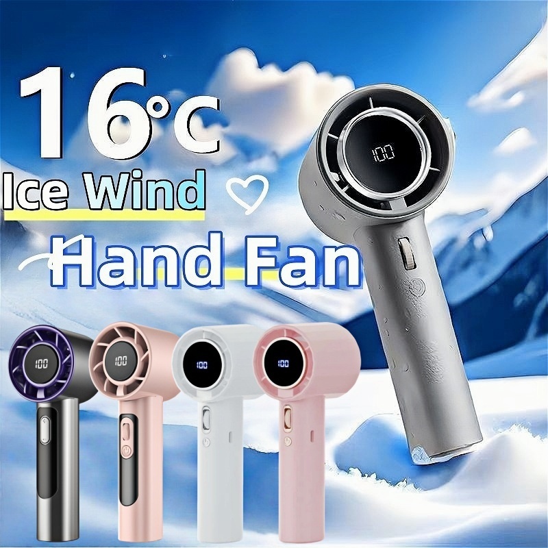 2000mAh kipas mini bateri tahan lama USB Rechargeable kipas tangan LED ...