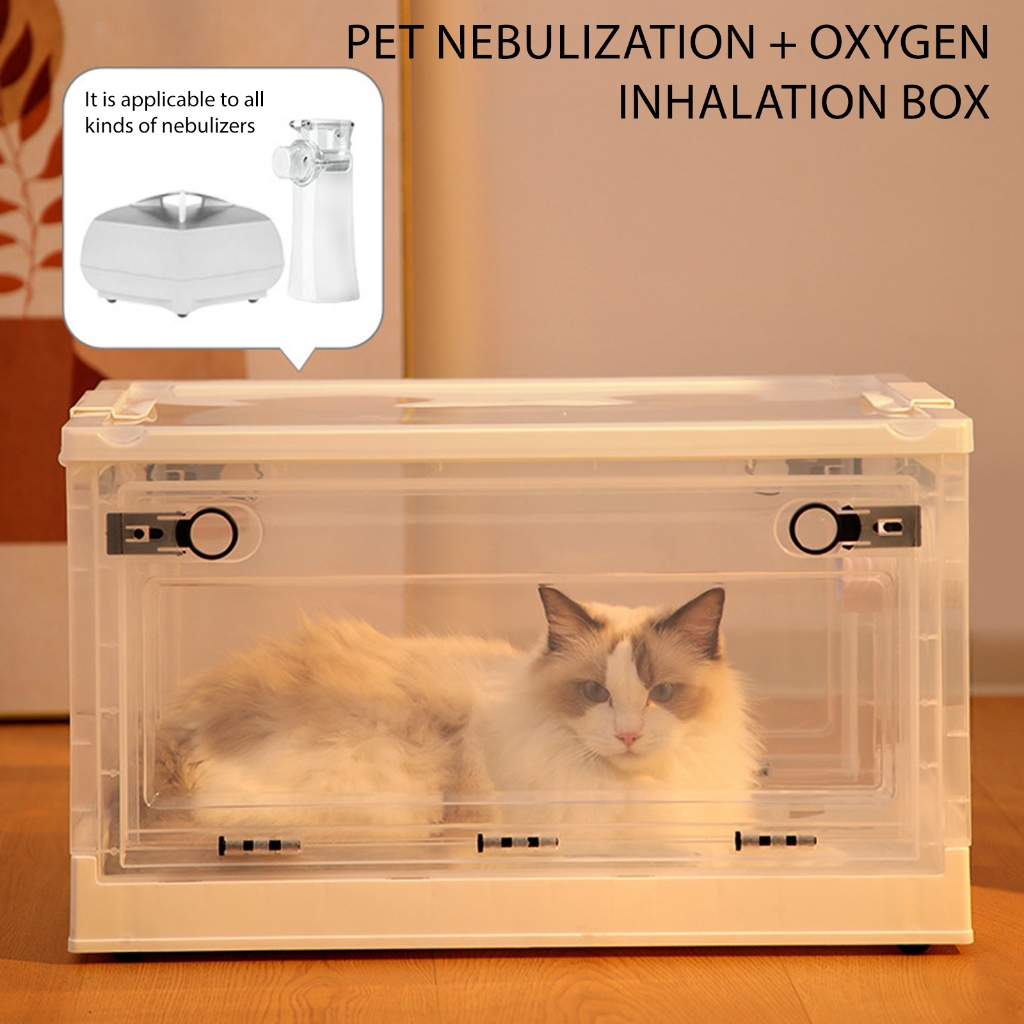 [Local delivery] Pet Nebulizer Box - Portable Oxygen Therapy Cage for ...