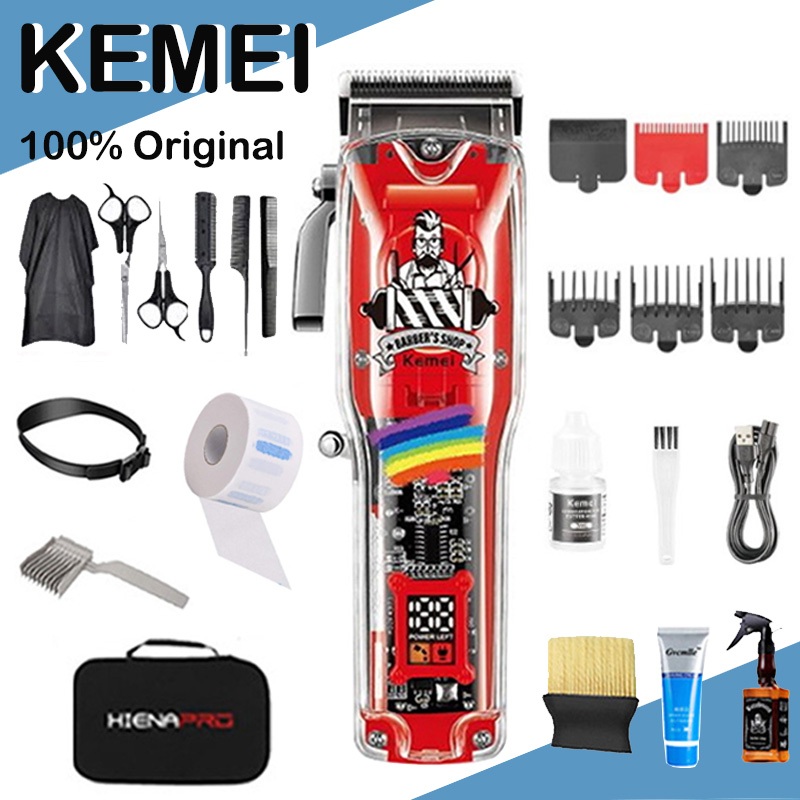 Kemei KM-1751 Professional Hair Clippers For Men Haircut Rechargeable ...