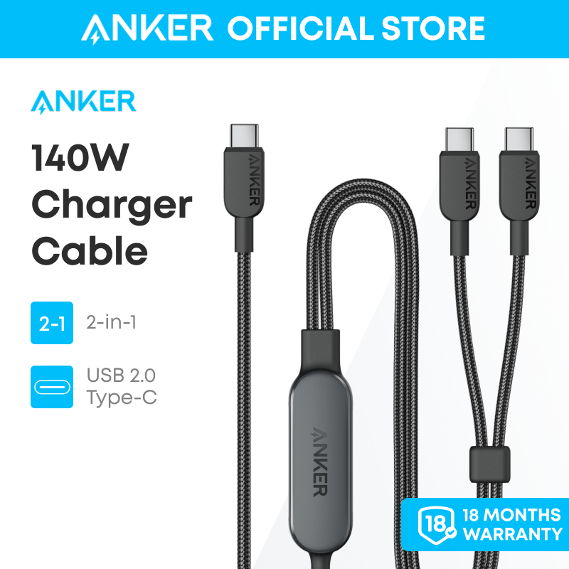 Charge Cable Usb C Cable Ipad Pro Anker 2-in-1 PD 140W USB C To
