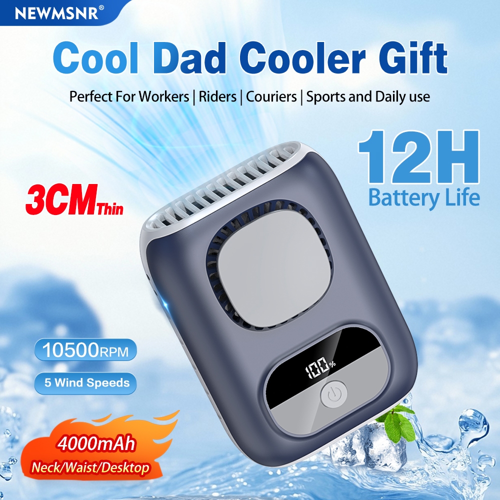 (Free Cooling Patch)Newmsnr Ultra-thin Waist-hanging Fan Air ...