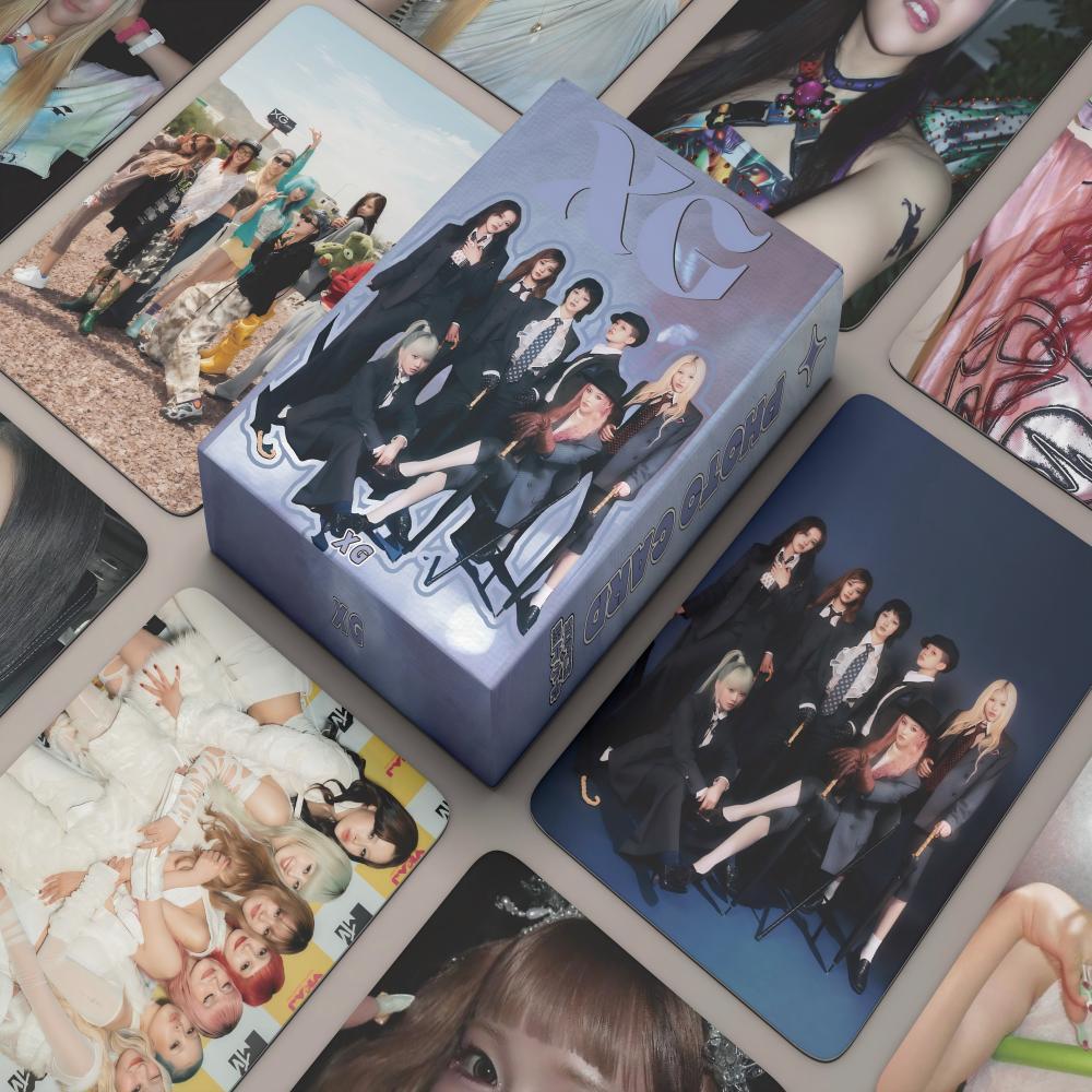 LINXX 50 Pcs XG Holographic Laser Lomo Card Kpop Photocards Postcards ...