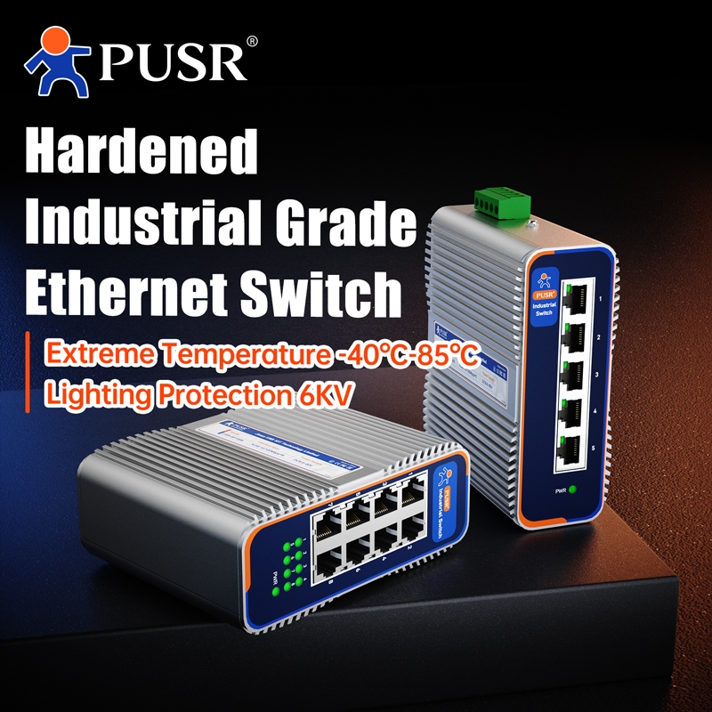 PUSR 5/8 Ports with 10/100/1000Mbps Gigabit Industrial Ethernet Switch ...