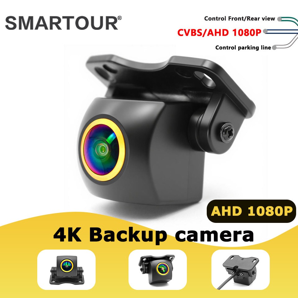 AHD 1080P Car Rear View Camera 12V Night Vision Backup Parking Reverse ...