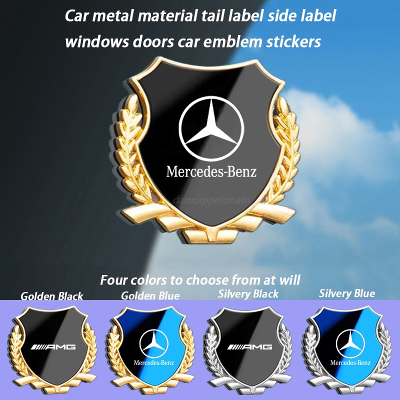 Mercedes-Benz Car metal material tail label side label windows doors ...
