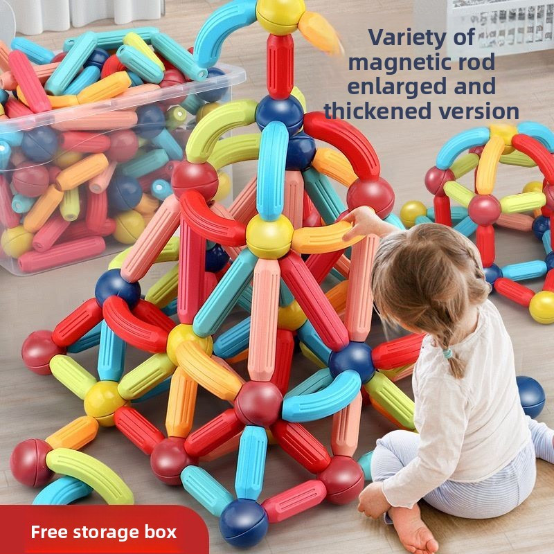 Variety Magnetic Rod Educational Assembling Building Blocks Boys Girls ...